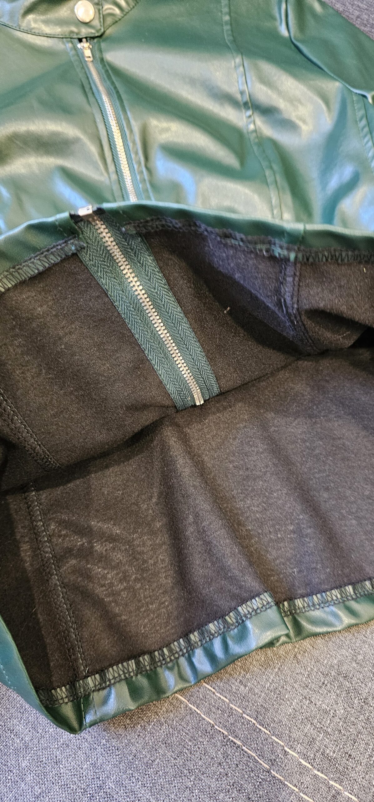 cardigan ecopiele - imagine 3